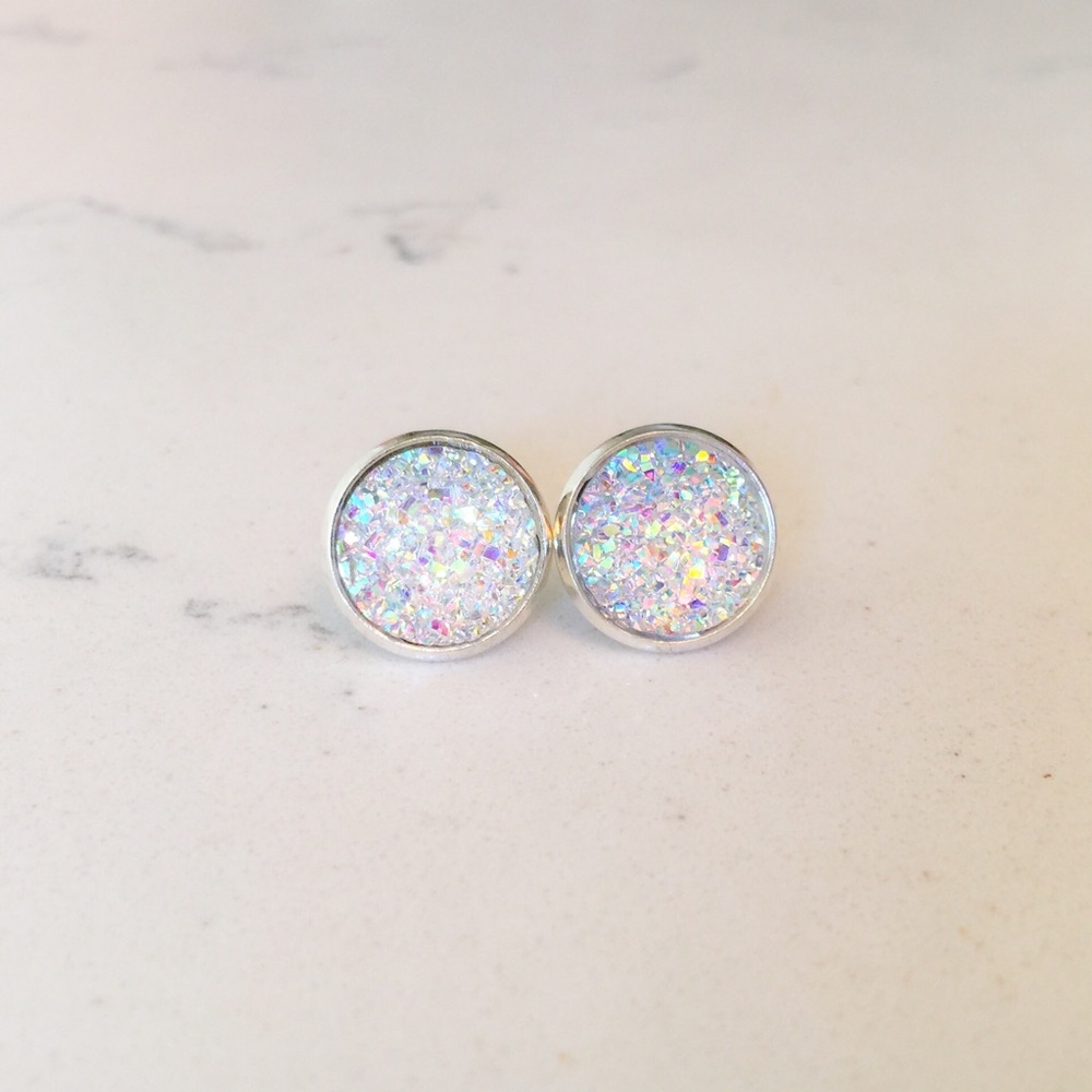 🦄 Unicorn Druzy Studs 3/$18